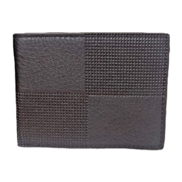 Mad Man Brown AirMail Wallet Textured Slim Profile Back Pocket NIB Vegan Leather - Picture 1 of 10